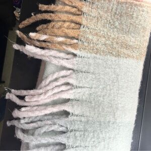 Elegant Tan and Cream Women's Scarf